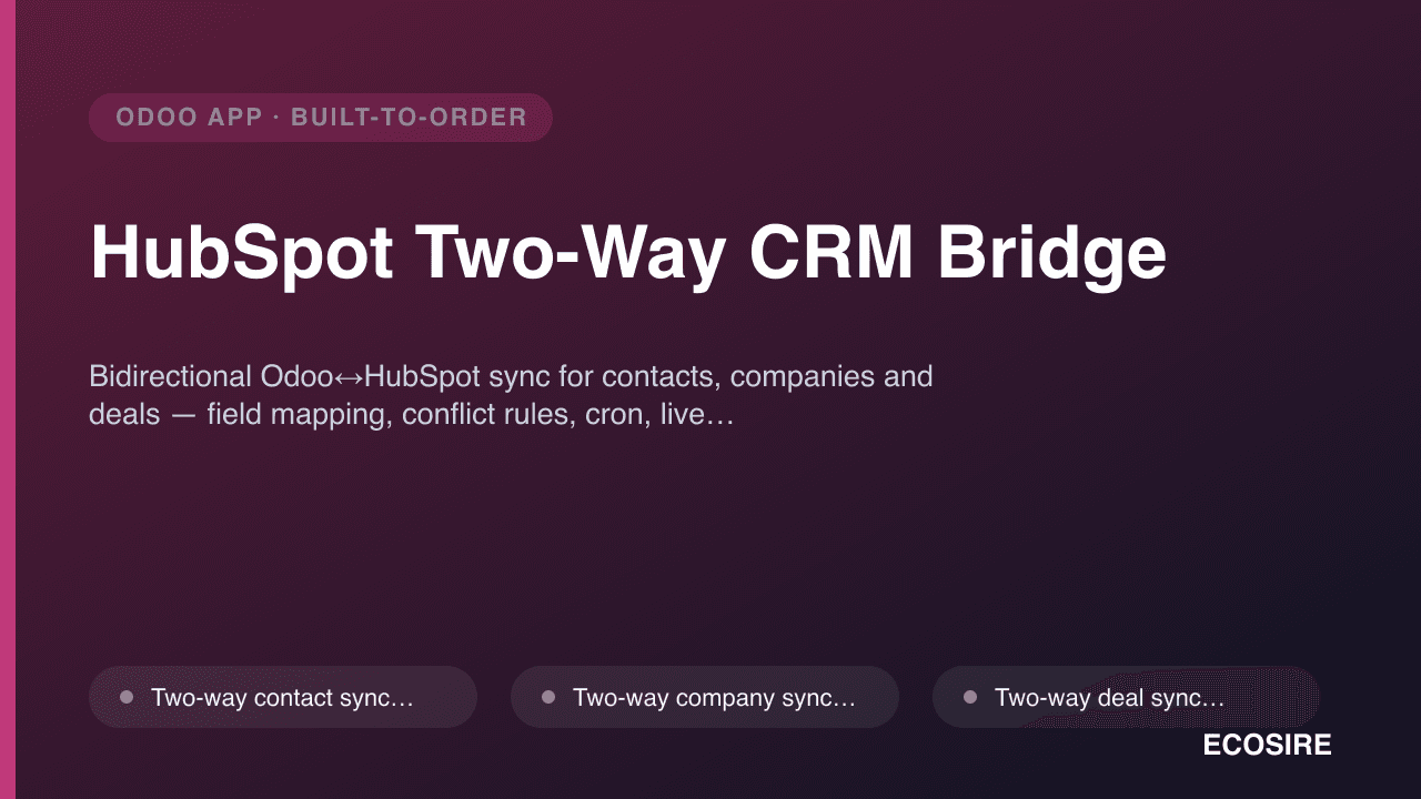 HubSpot Two-Way CRM Bridge