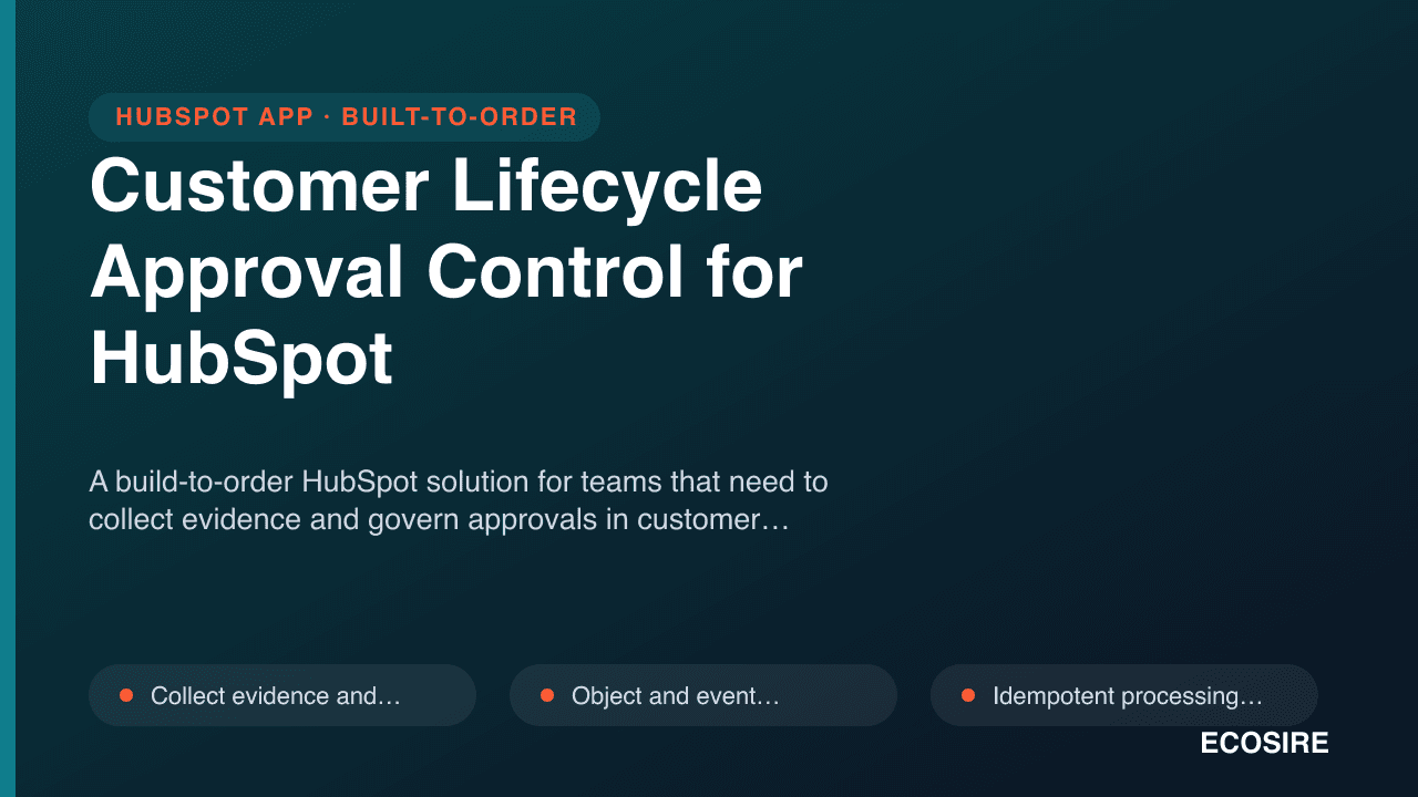 Customer Lifecycle Approval Control for HubSpot