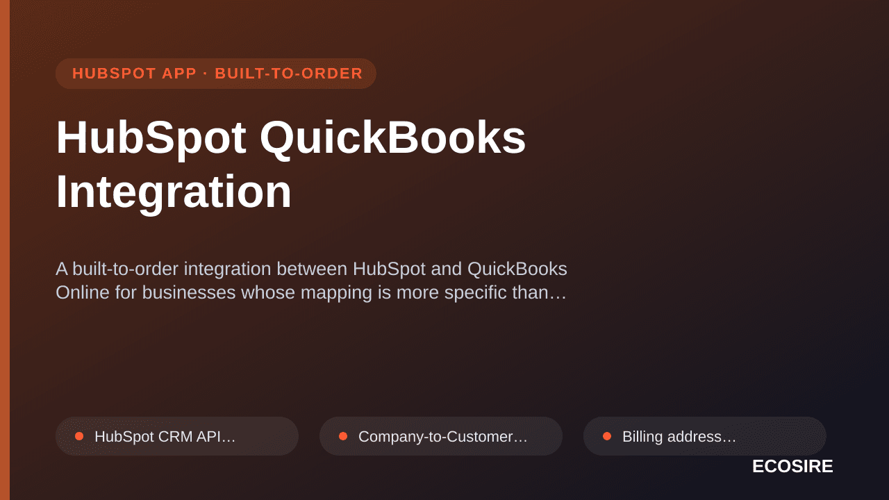 HubSpot QuickBooks Integration