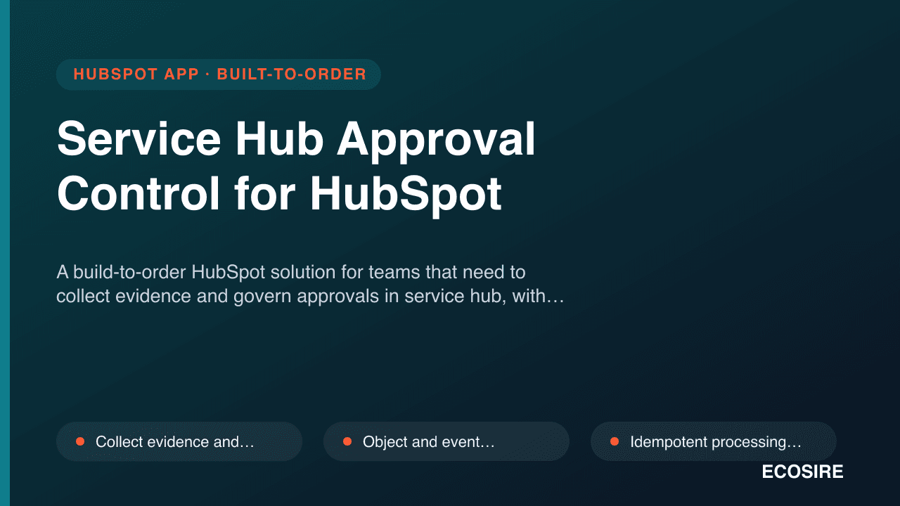 Service Hub Approval Control for HubSpot