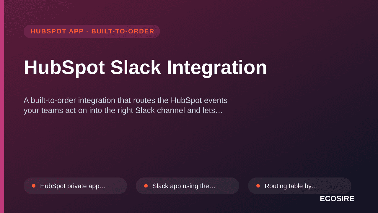 HubSpot Slack Integration