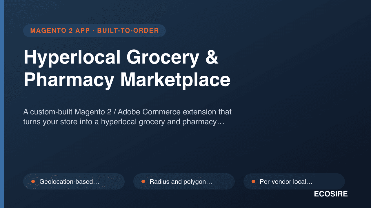 Hyperlocal Grocery & Pharmacy Marketplace