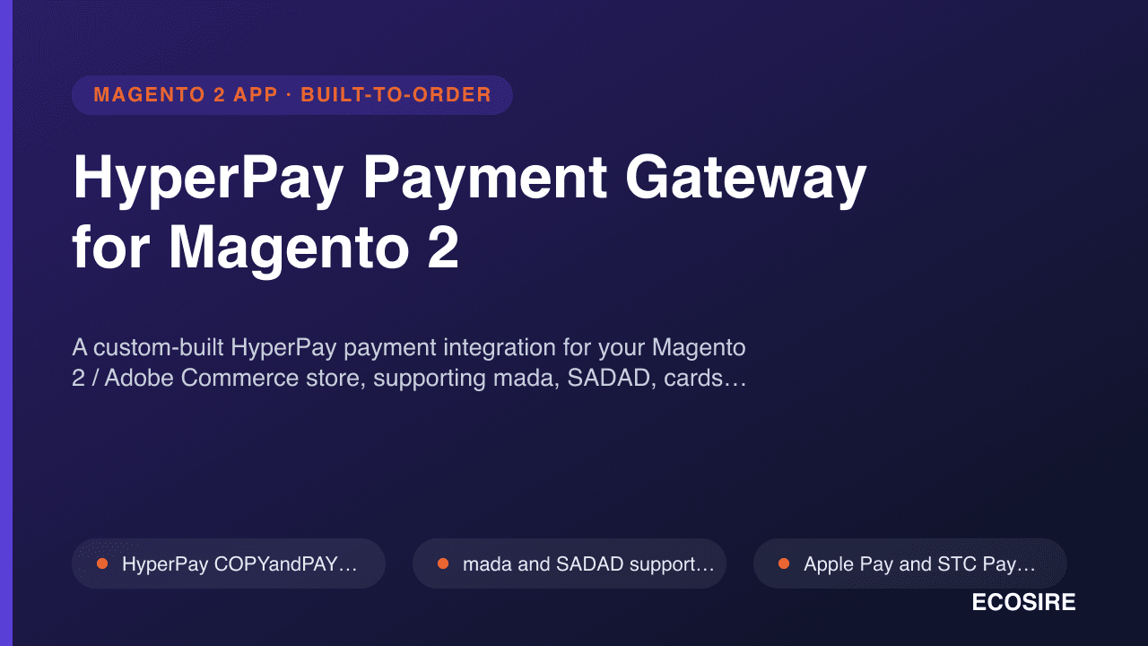 HyperPay Payment Gateway for Magento 2