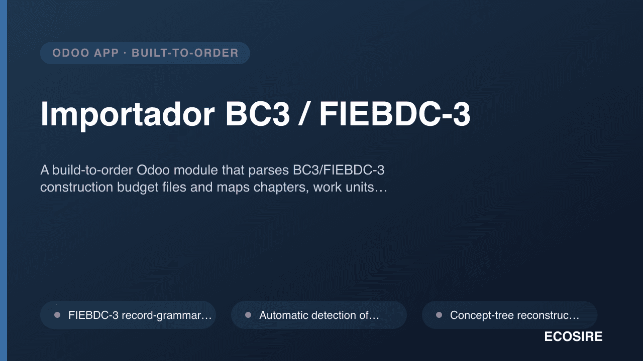 Importador BC3 / FIEBDC-3