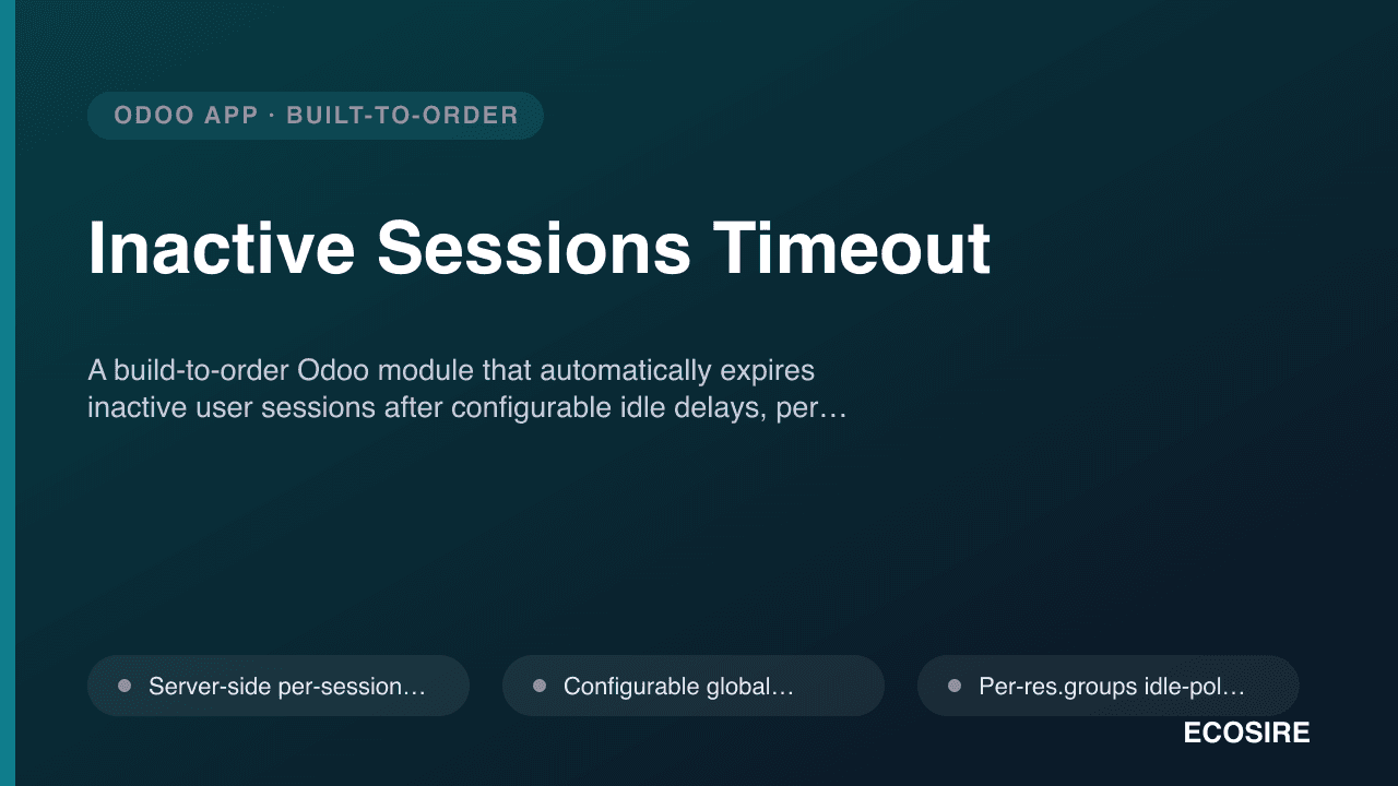 Inactive Sessions Timeout
