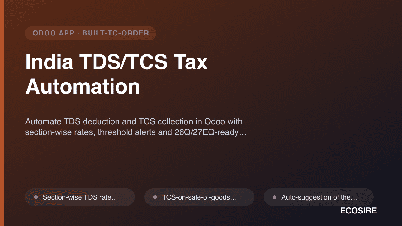 India TDS/TCS Tax Automation