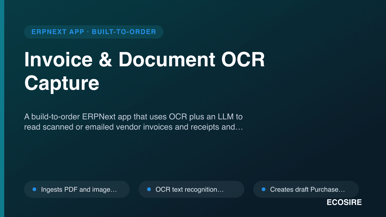 Invoice & Document OCR Capture