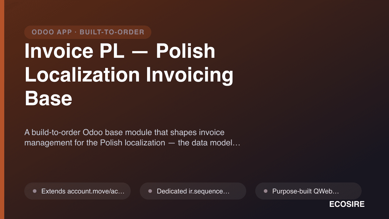 Invoice PL — Polish Localization Invoicing Base