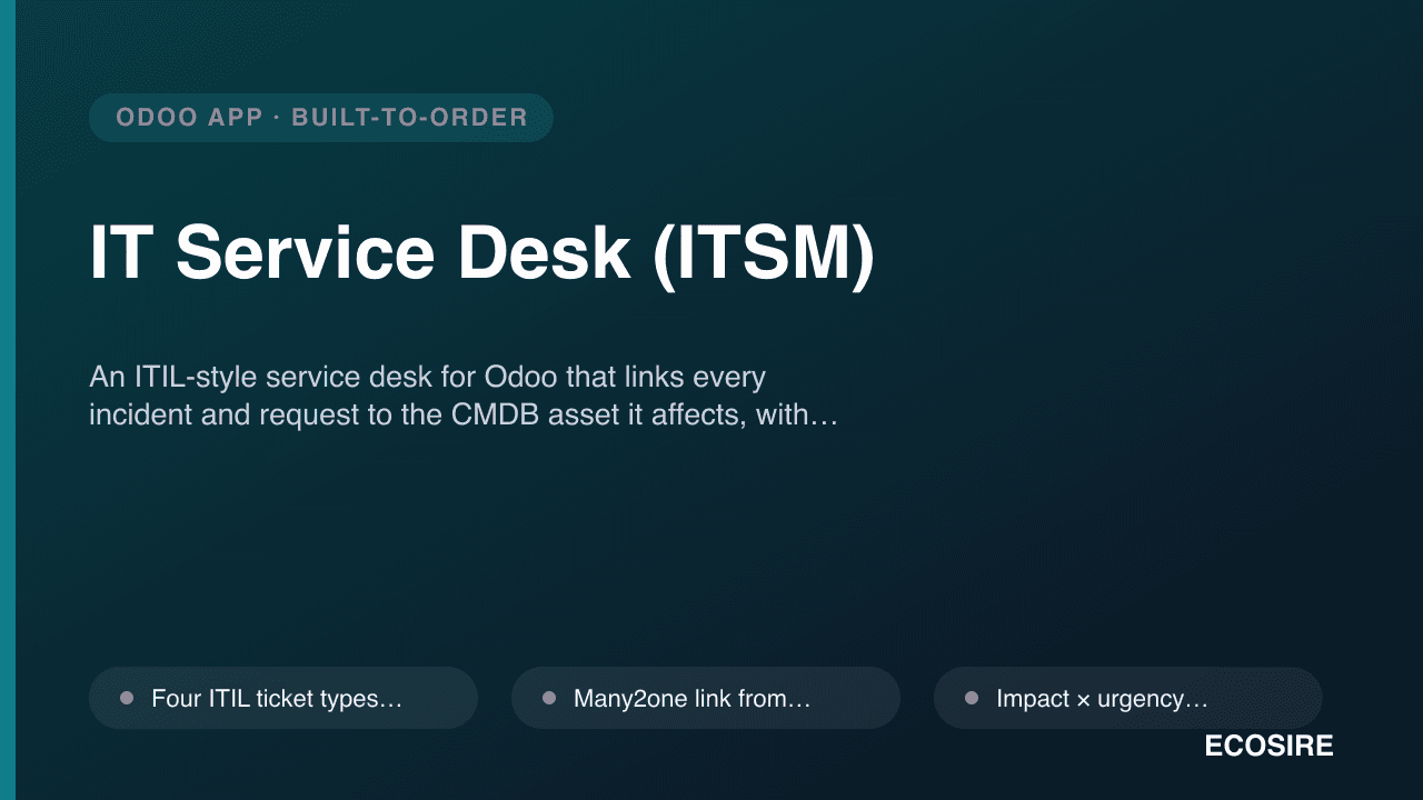 IT Service Desk (ITSM)