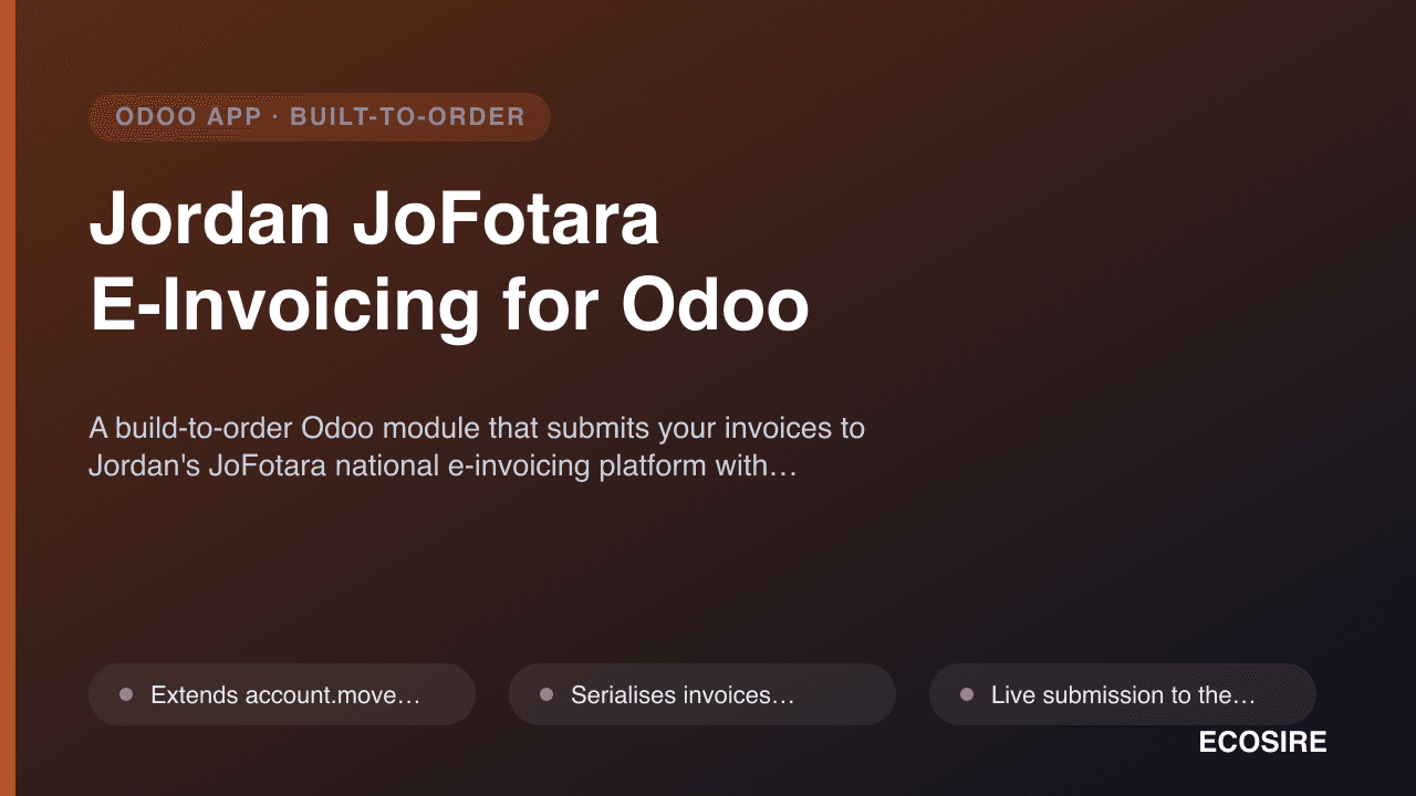 Jordan JoFotara E-Invoicing for Odoo