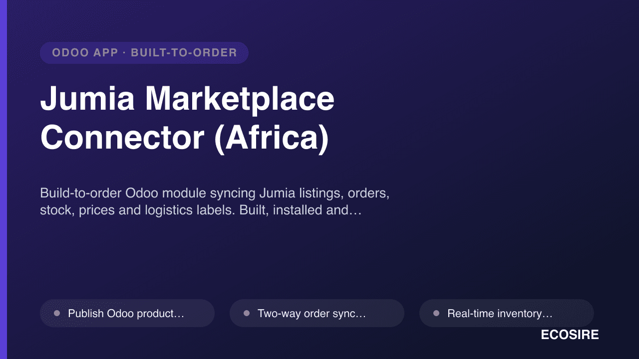 Jumia Marketplace Connector (Africa)