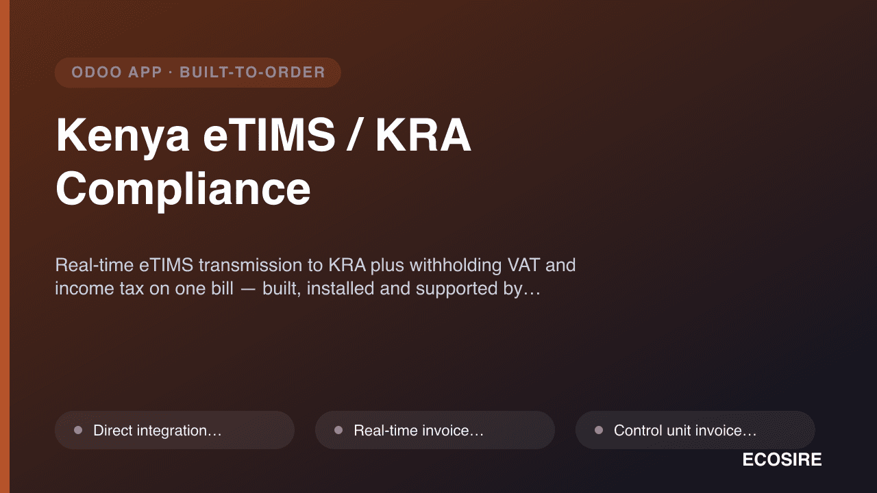 Kenya eTIMS / KRA Compliance