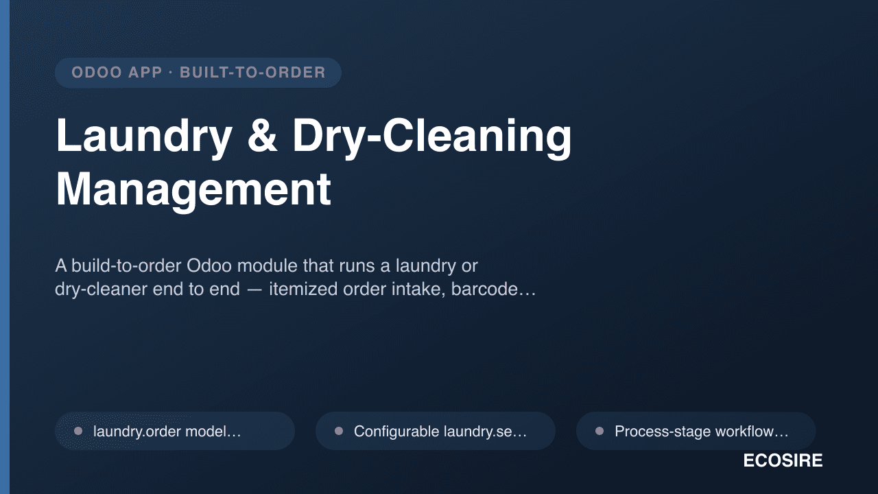 Laundry & Dry-Cleaning Management