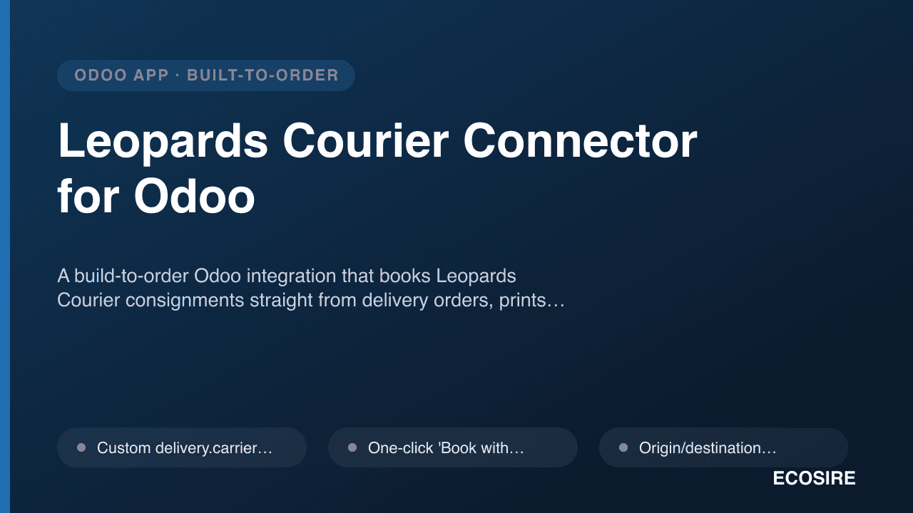 Leopards Courier Connector for Odoo
