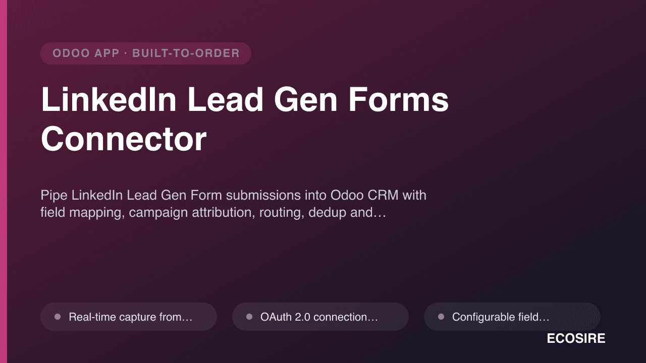 LinkedIn Lead Gen Forms Connector
