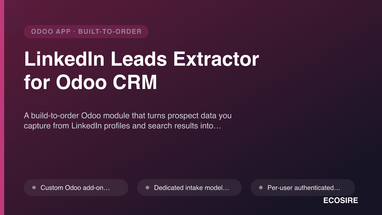LinkedIn Leads Extractor for Odoo CRM