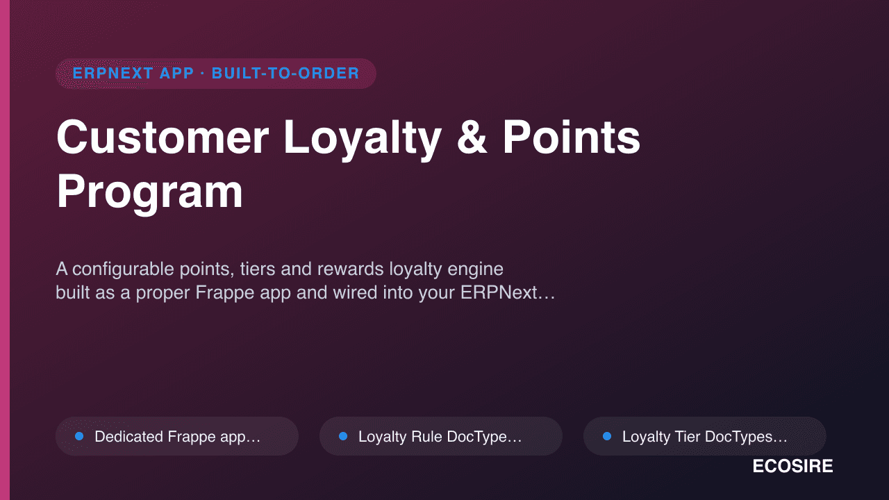 Customer Loyalty & Points Program