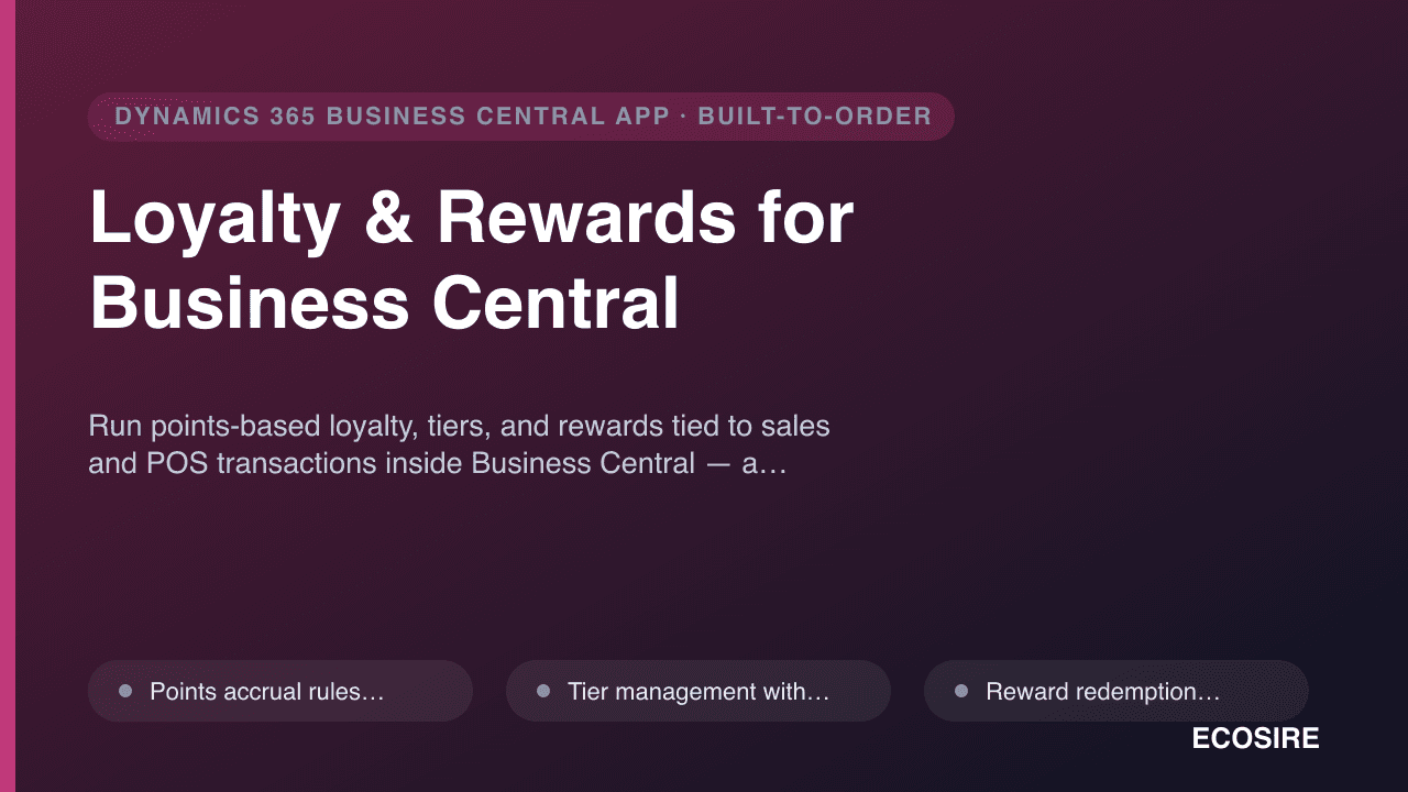 Loyalty & Rewards for Business Central