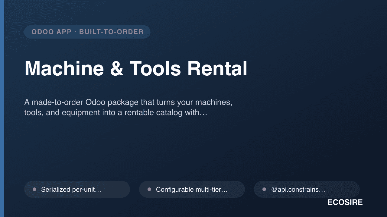 Machine & Tools Rental