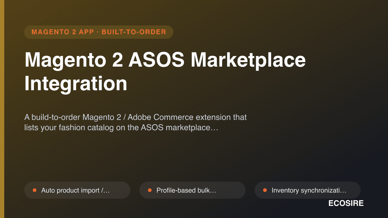 Magento 2 ASOS Marketplace Integration