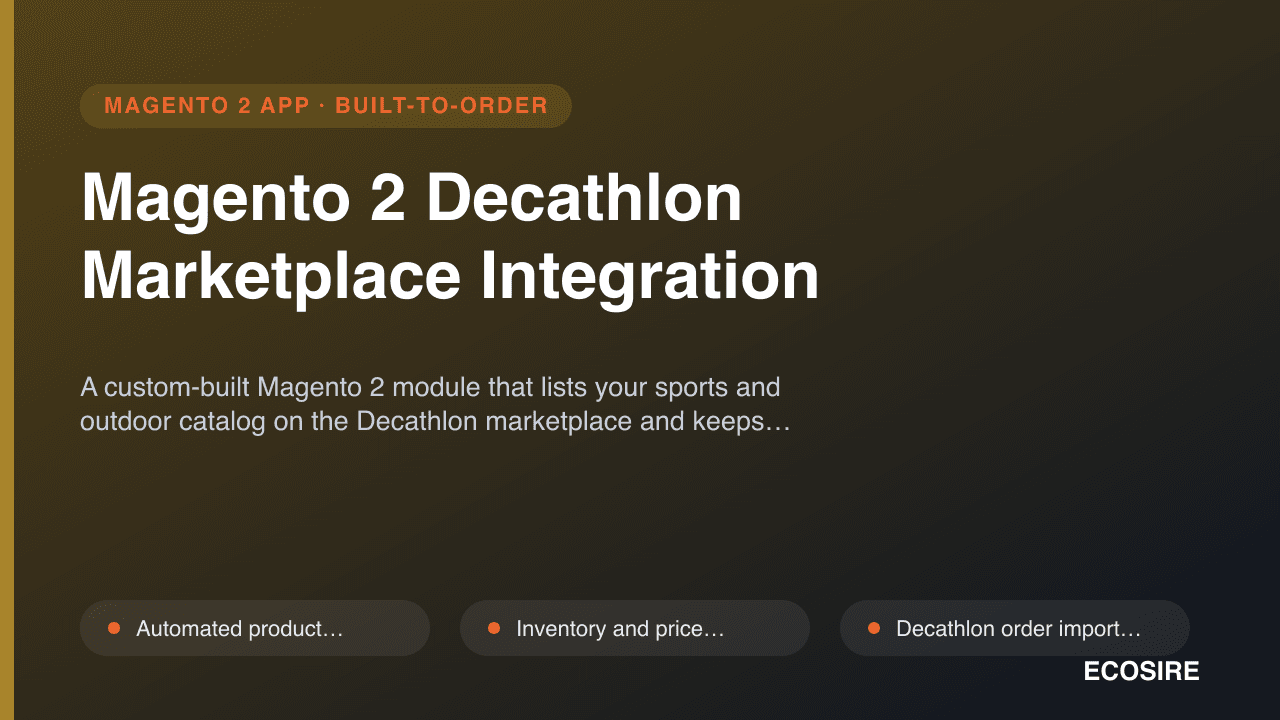 Magento 2 Decathlon Marketplace Integration