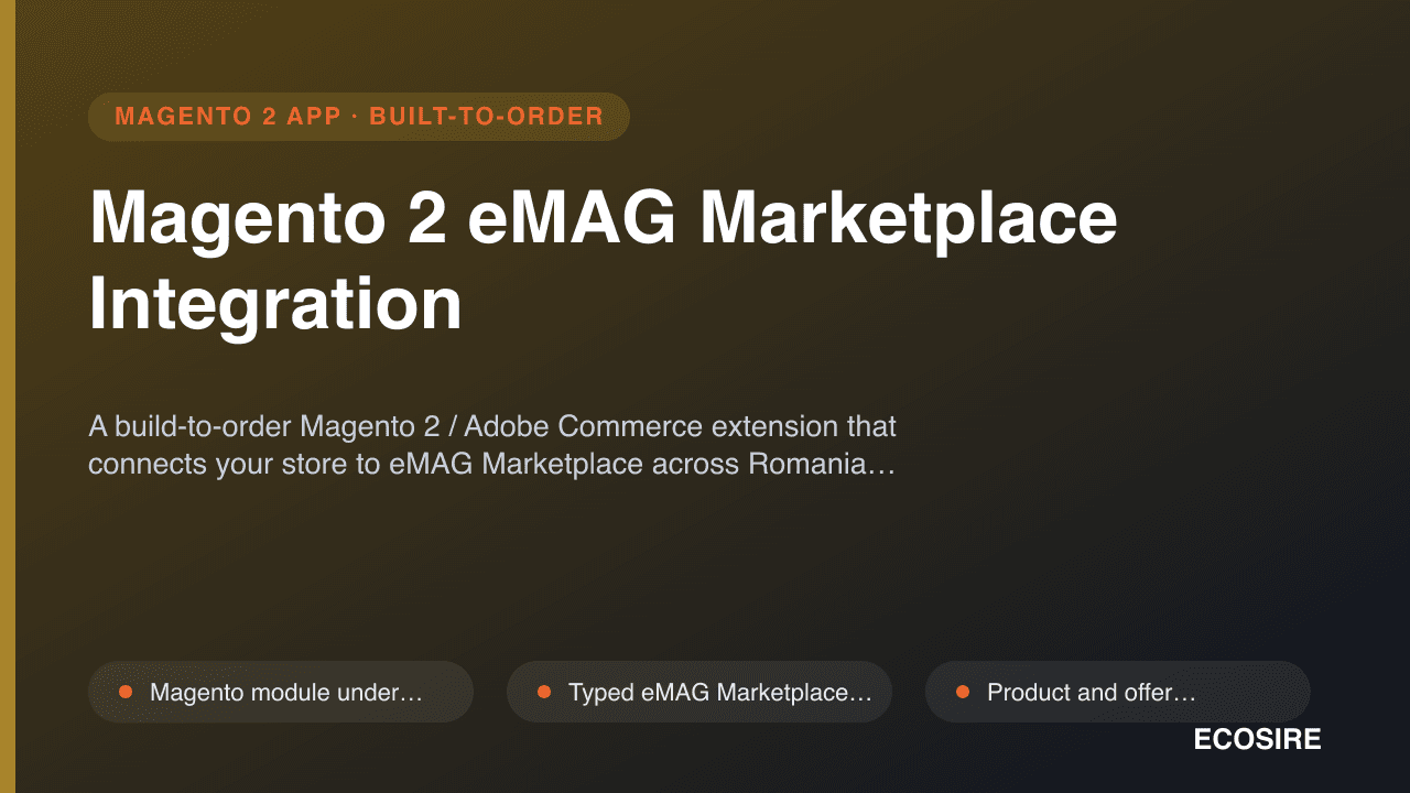 Magento 2 eMAG Marketplace Integration