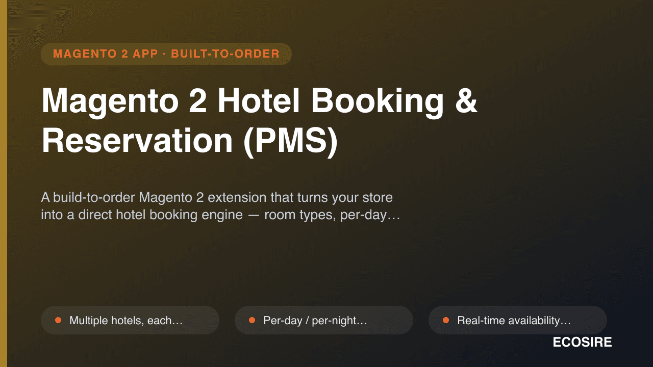 Magento 2 Hotel Booking & Reservation (PMS)