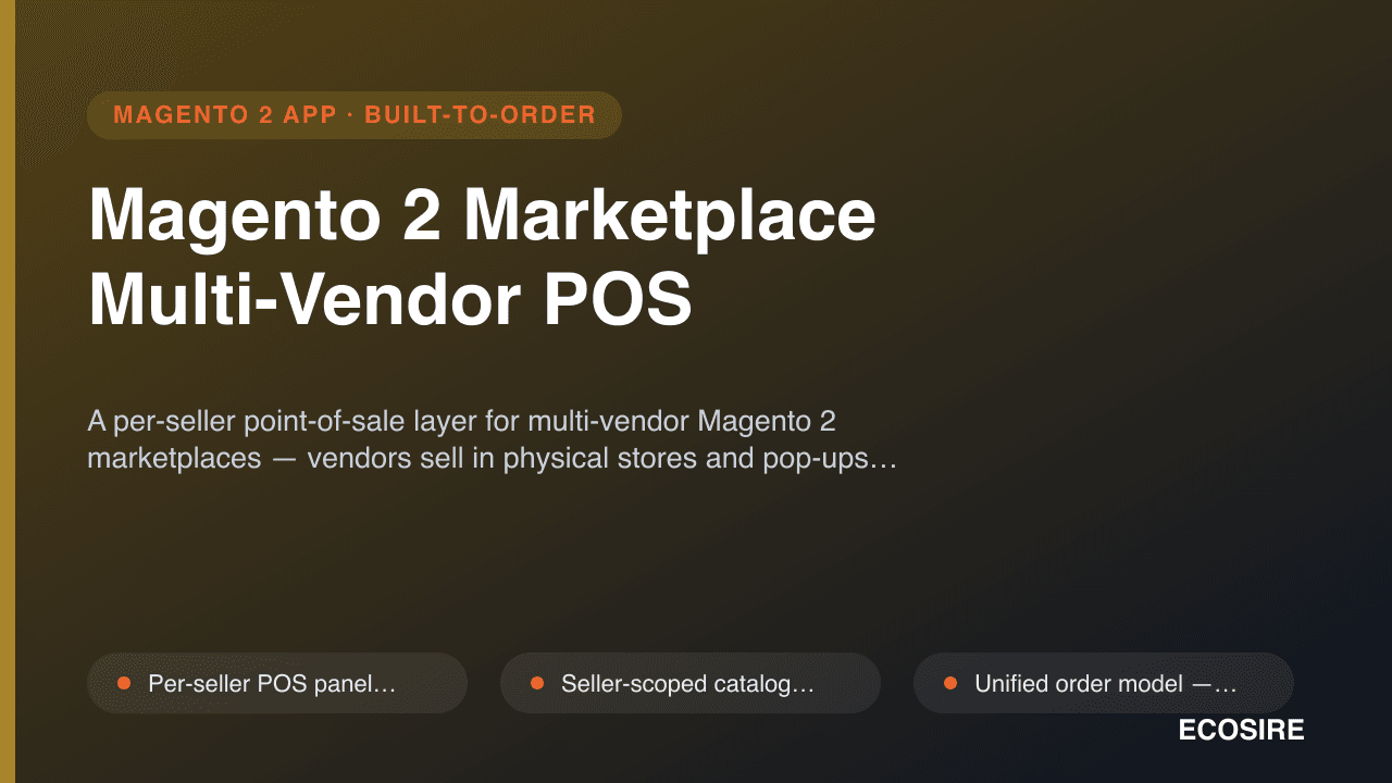 Magento 2 Marketplace Multi-Vendor POS