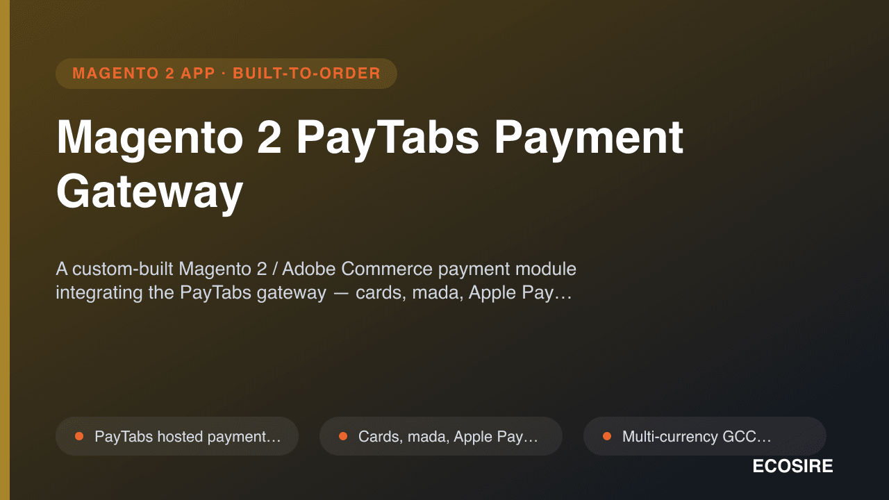 Magento 2 PayTabs Payment Gateway