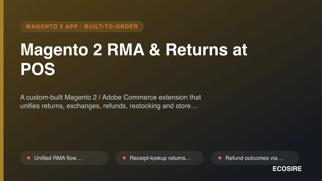 Magento 2 RMA & Returns at POS