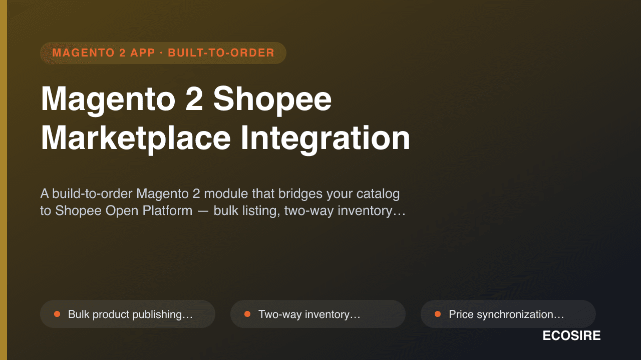 Magento 2 Shopee Marketplace Integration