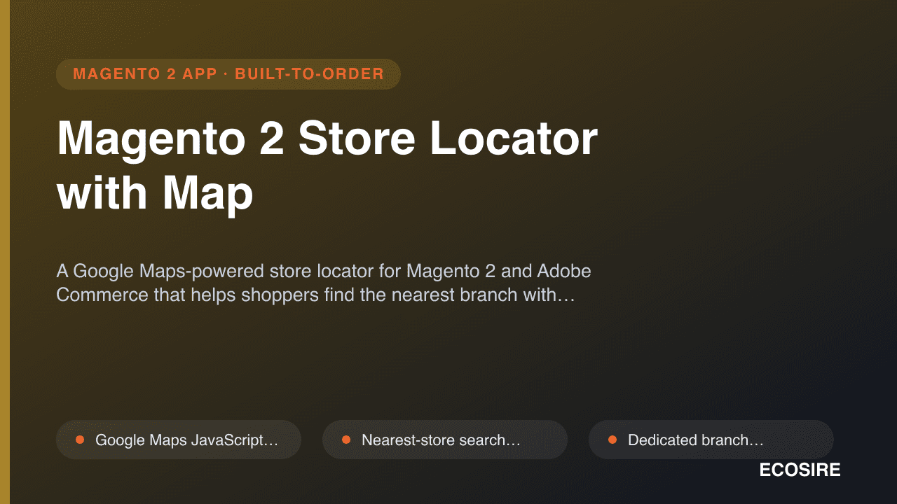 Magento 2 Store Locator with Map