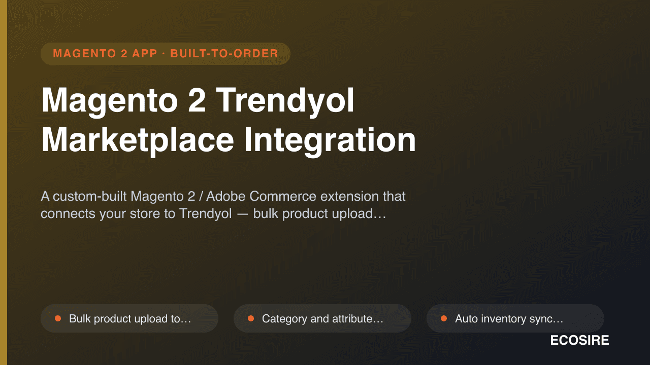Magento 2 Trendyol Marketplace Integration