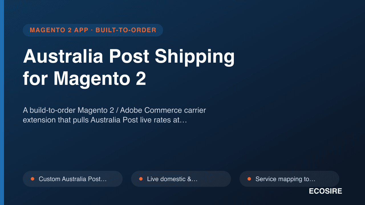 Australia Post Shipping for Magento 2