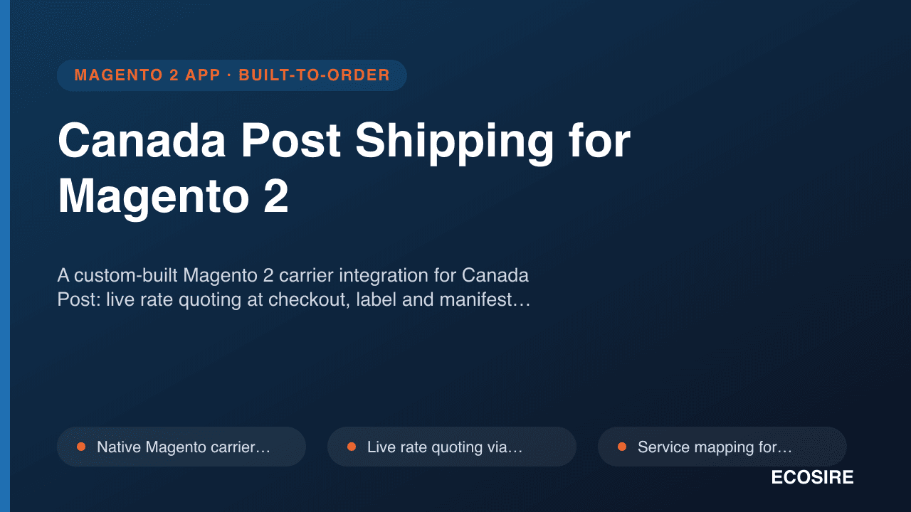 Canada Post Shipping for Magento 2