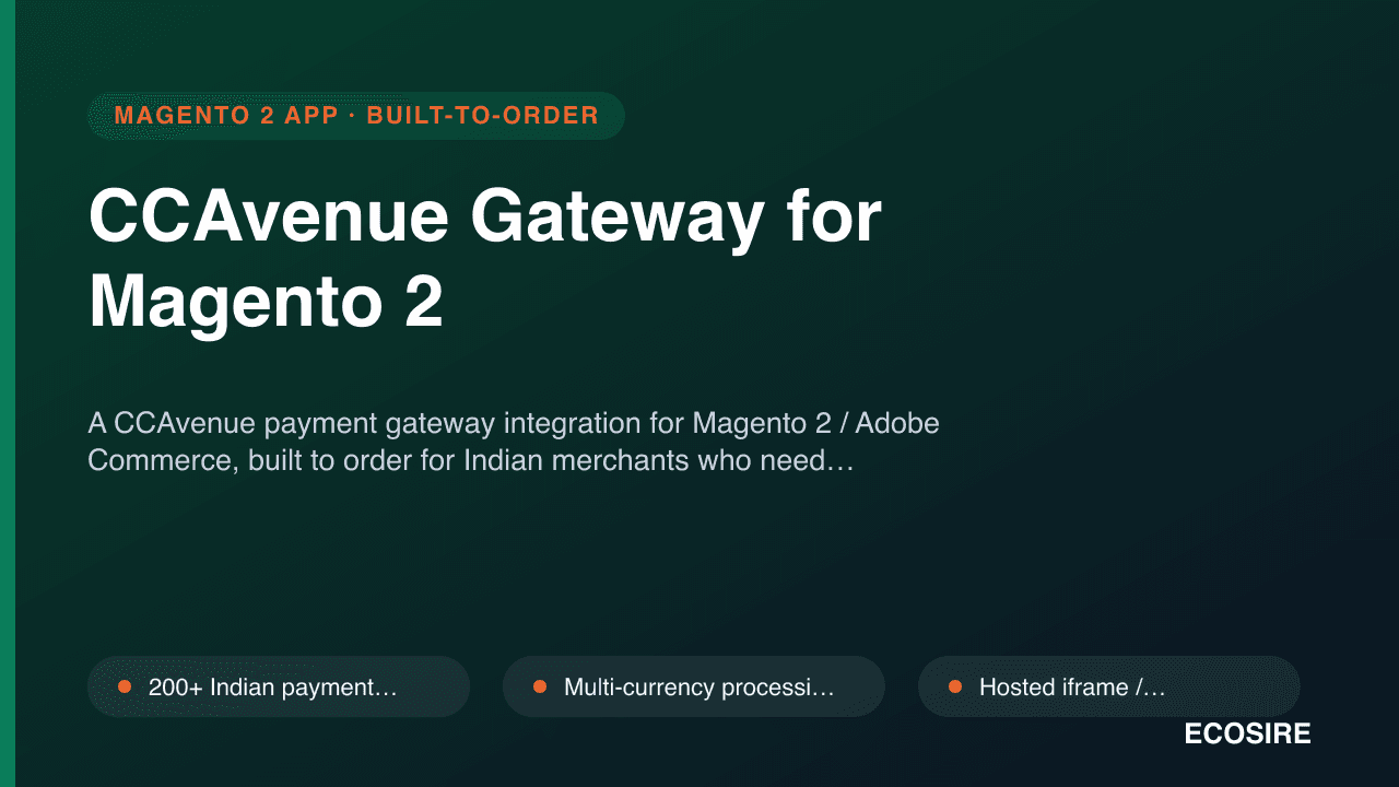 CCAvenue Gateway for Magento 2