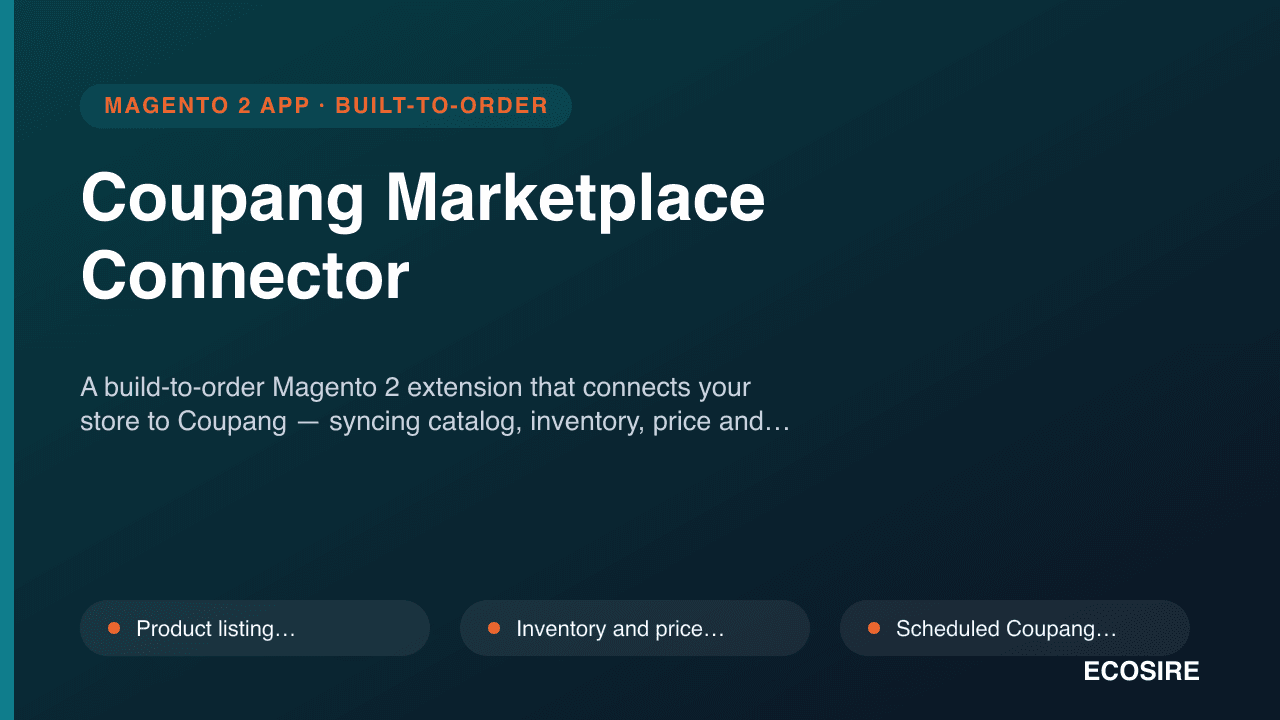 Coupang Marketplace Connector