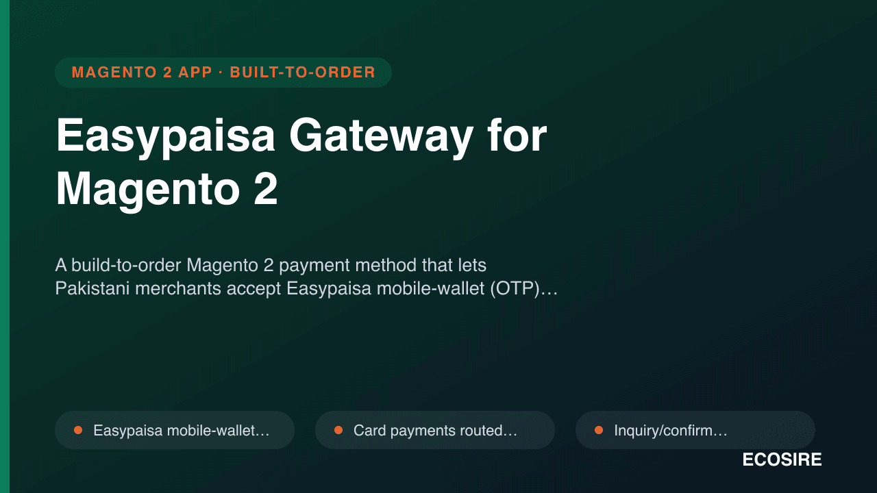 Easypaisa Gateway for Magento 2