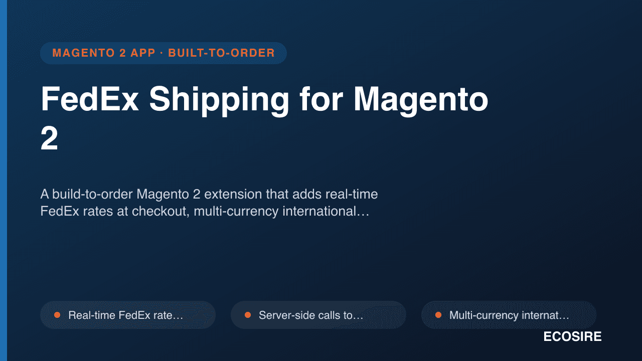 FedEx Shipping for Magento 2