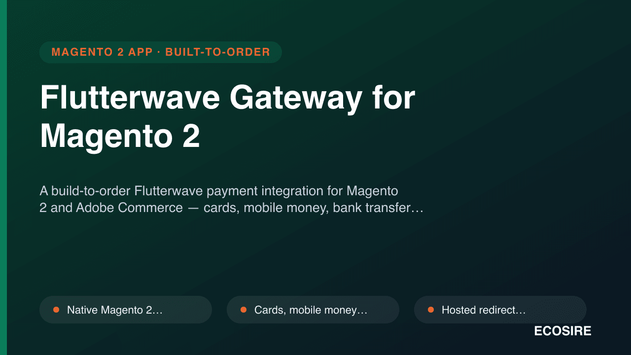 Flutterwave Gateway for Magento 2