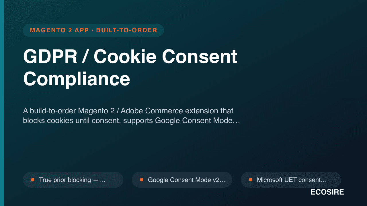 GDPR / Cookie Consent Compliance