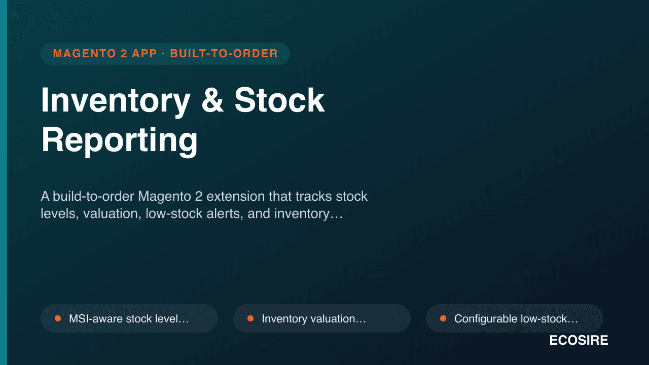 Inventory & Stock Reporting