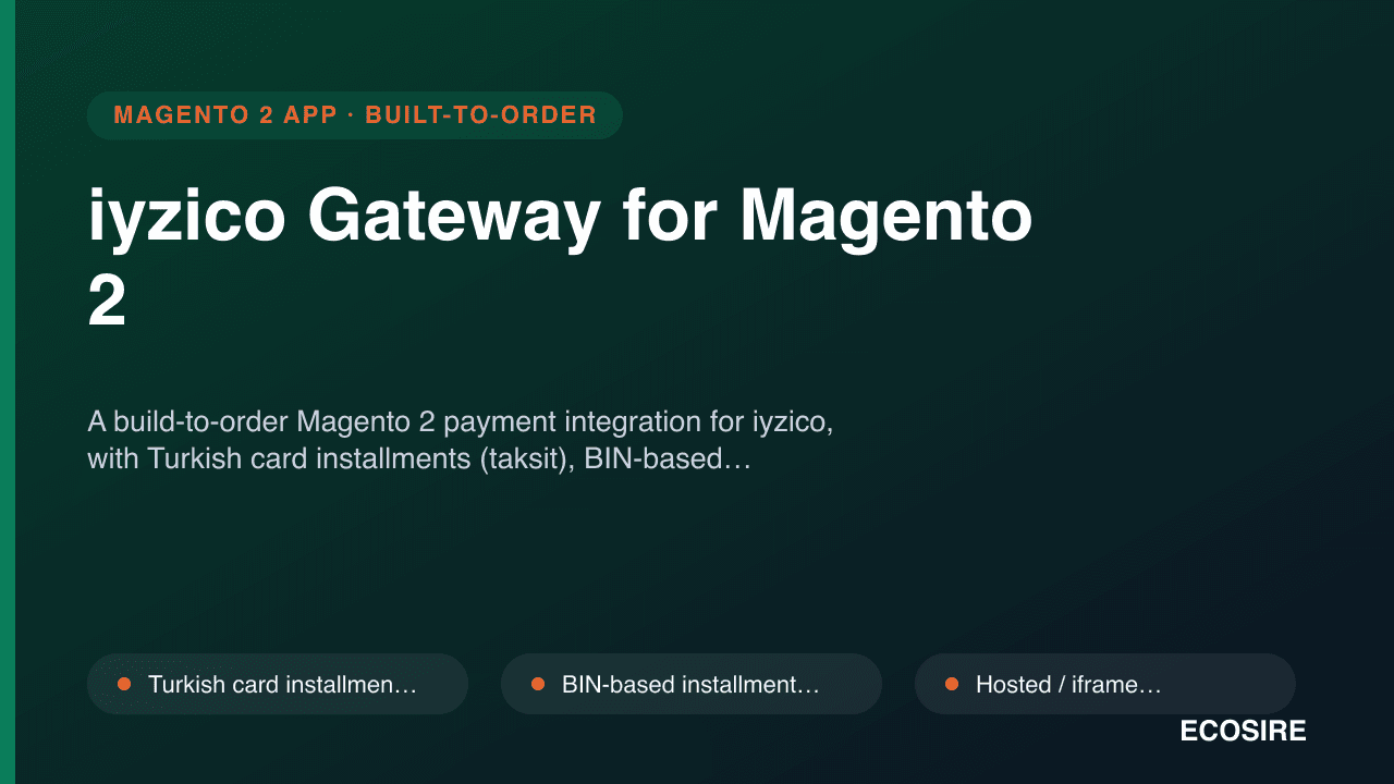iyzico Gateway for Magento 2