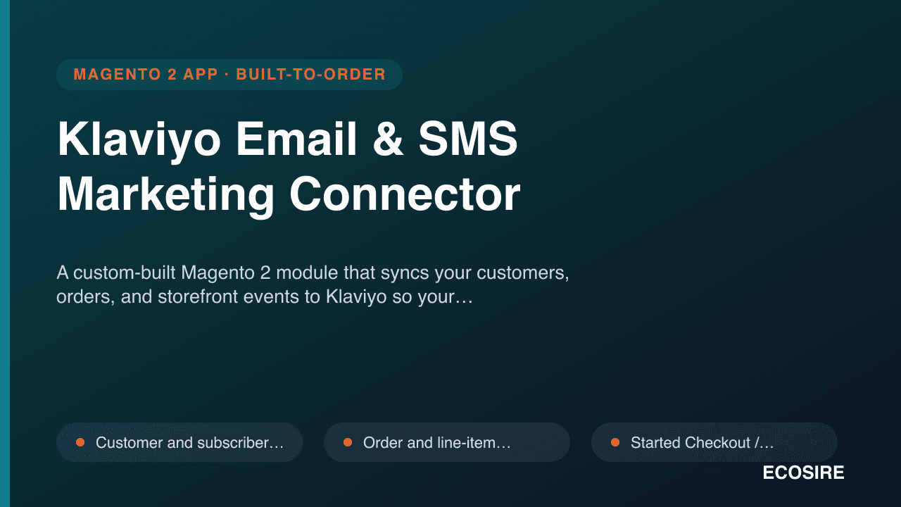 Klaviyo Email & SMS Marketing Connector