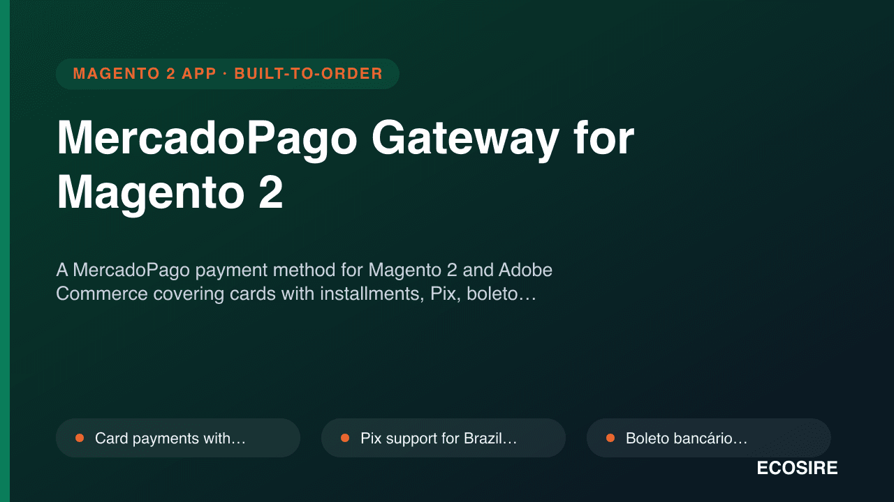 MercadoPago Gateway for Magento 2