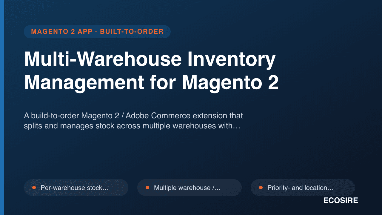 Multi-Warehouse Inventory Management for Magento 2