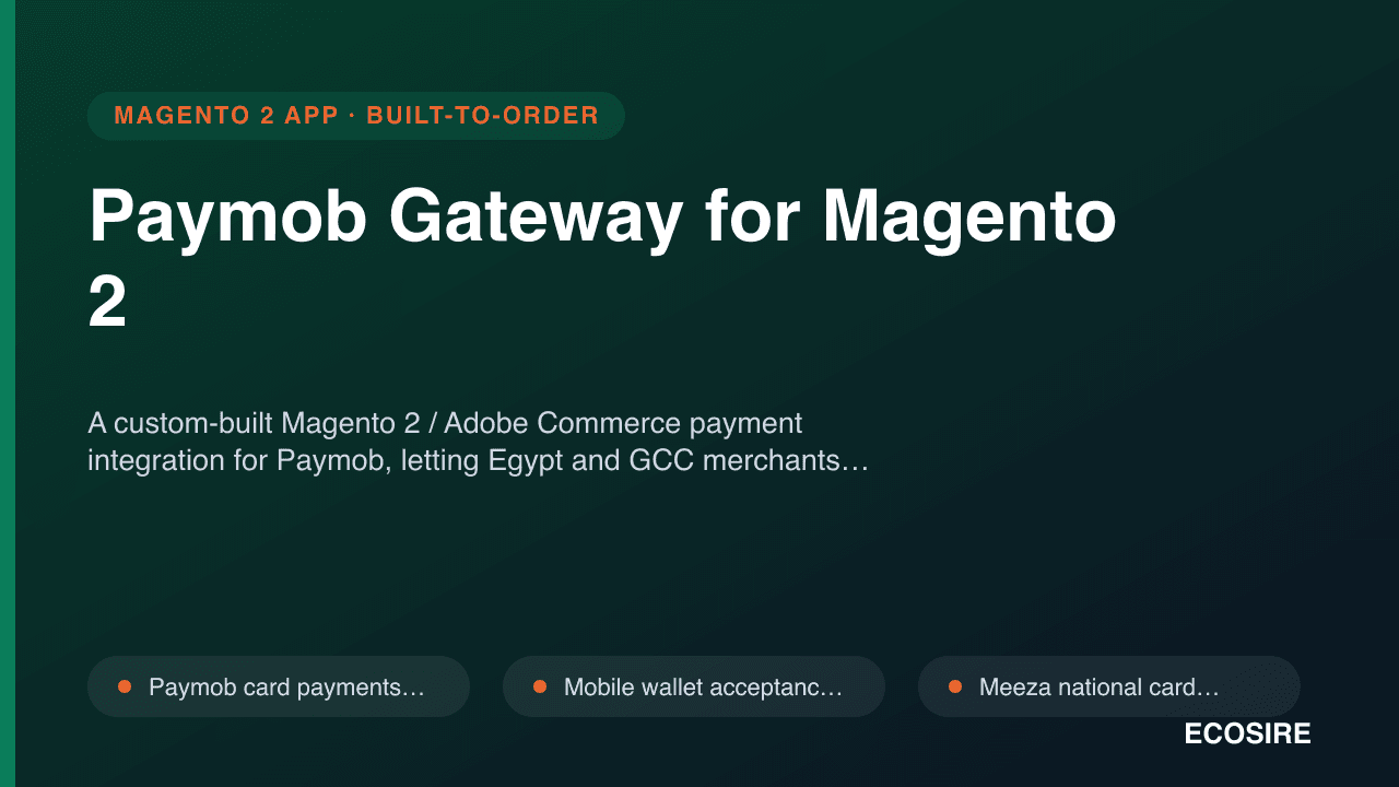 Paymob Gateway for Magento 2