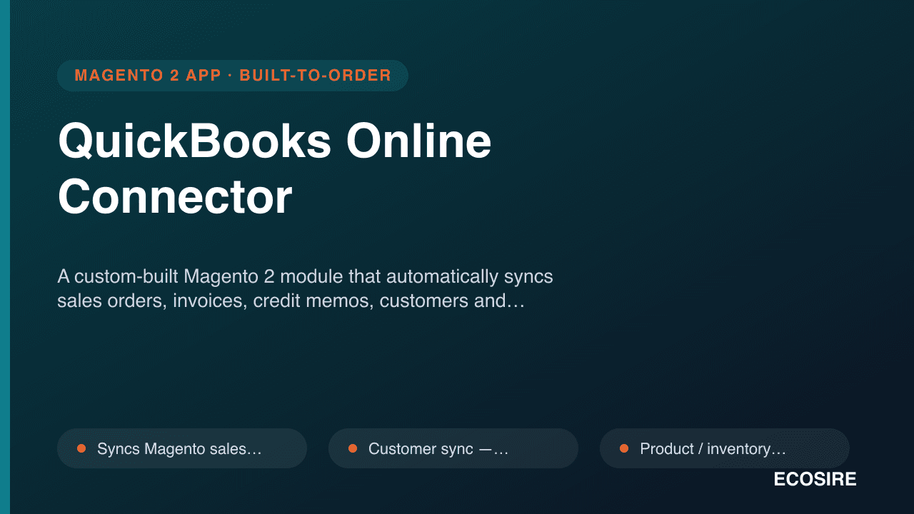QuickBooks Online Connector
