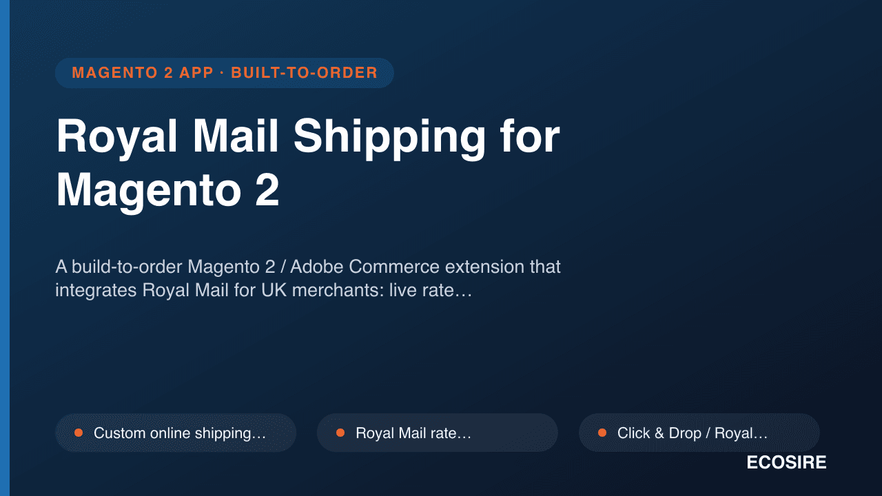 Royal Mail Shipping for Magento 2