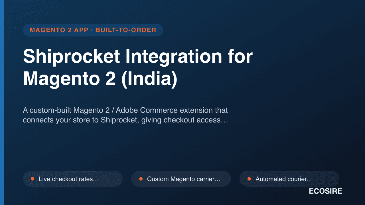 Shiprocket Integration for Magento 2 (India)